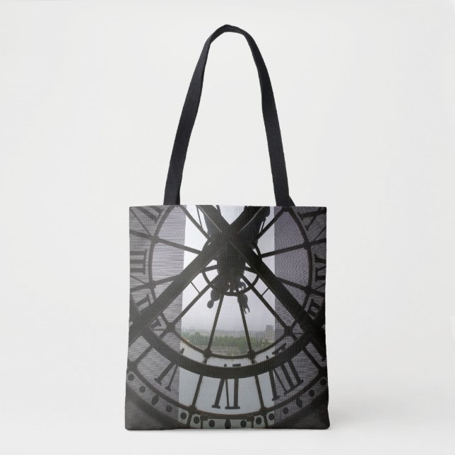 France, Paris. View across Seine River through Tote Bag (Front)