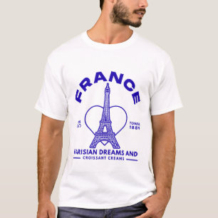 France: Parisian dreams and Croissant creams T-Shirt