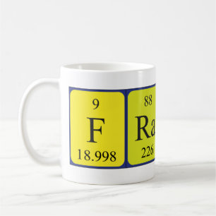 France periodic table name mug