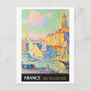France, Provence, French riviera, St. Tropez port Postcard