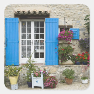 France, Provence, Saint-LÈger-du-Ventoux. Square Sticker
