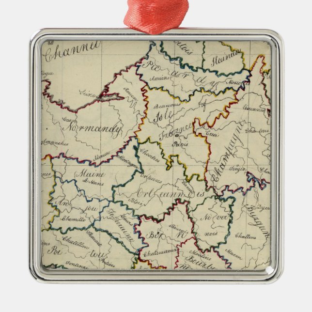 France provinces metal ornament (Front)
