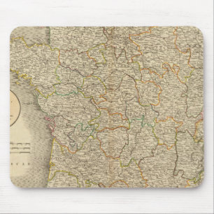 France Provincial Boundaries Mouse Pad