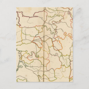 France Reivers Outline Postcard