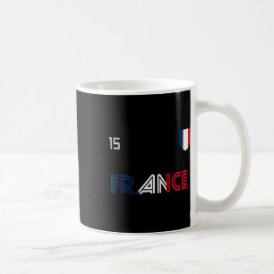 France Retro Soccer French Flag Coffee Mug