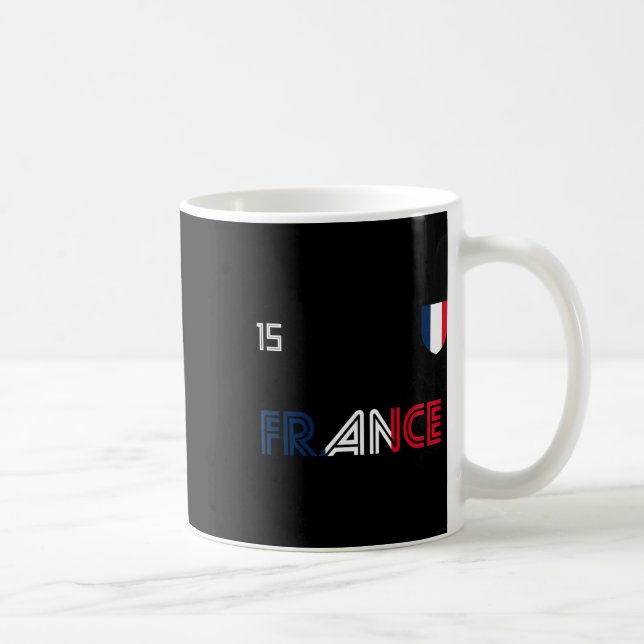 France Retro Soccer French Flag  Coffee Mug (Right)