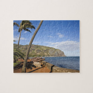 France, Reunion Island, St-Denis, view of La Jigsaw Puzzle