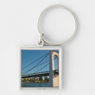 France, Rhone-Alps, Condrieu, bridge across 2 Key Ring