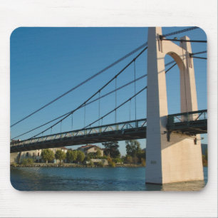 France, Rhone-Alps, Condrieu, bridge across 2 Mouse Pad