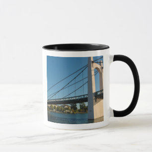 France, Rhone-Alps, Condrieu, bridge across 2 Mug
