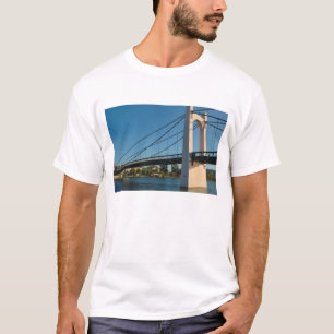 France, Rhone-Alps, Condrieu, bridge across 2 T-Shirt