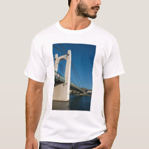 France, Rhone-Alps, Condrieu, bridge across T-Shirt