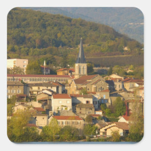 France, Rhone River, town near Vienne Square Sticker