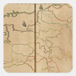 France Rivers Square Sticker