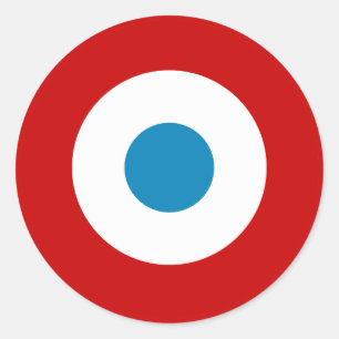 France roundel country flag symbol army military a classic round sticker