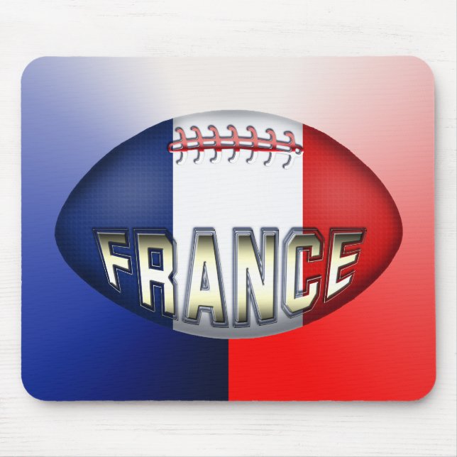 France Rugby Ball Mouse Pad (Front)