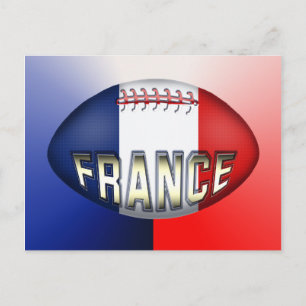 France Rugby Ball Postcard
