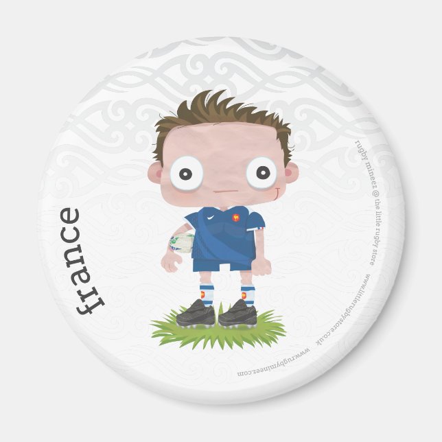 France Rugby Fridge Magnet (Front)