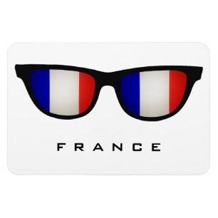 France Shades custom text & colour magnet