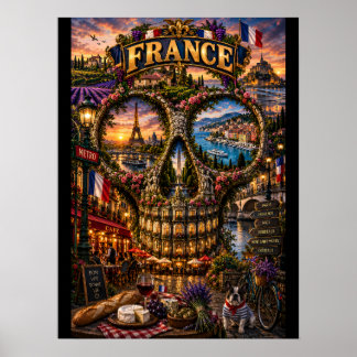 France Skull Art Print | State of Mind