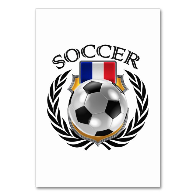 France Soccer 2016 Fan Gear Table Number (Back)