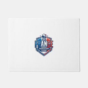 France Soccer 2026 Soccer Bold Country Typography  Doormat