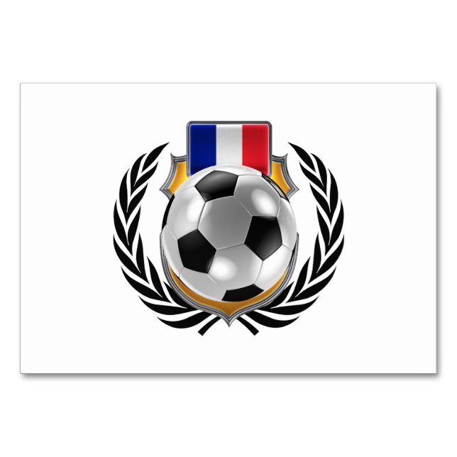 France Soccer Champions Table Number (Front)