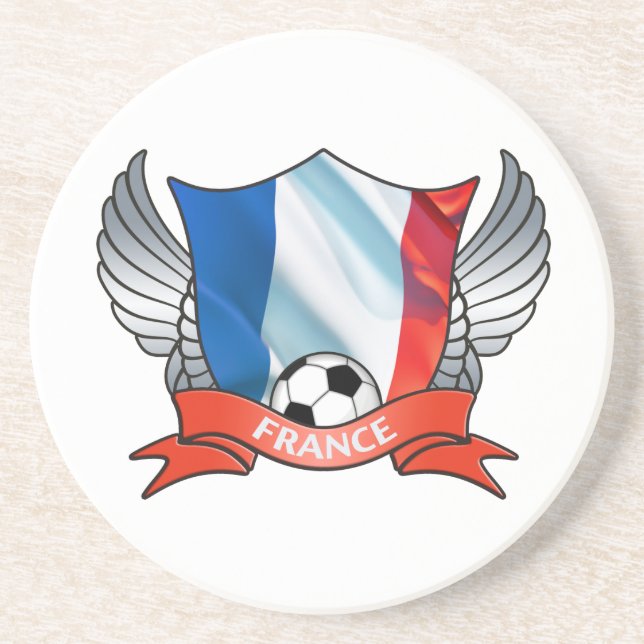 France Soccer Coasters (Front)