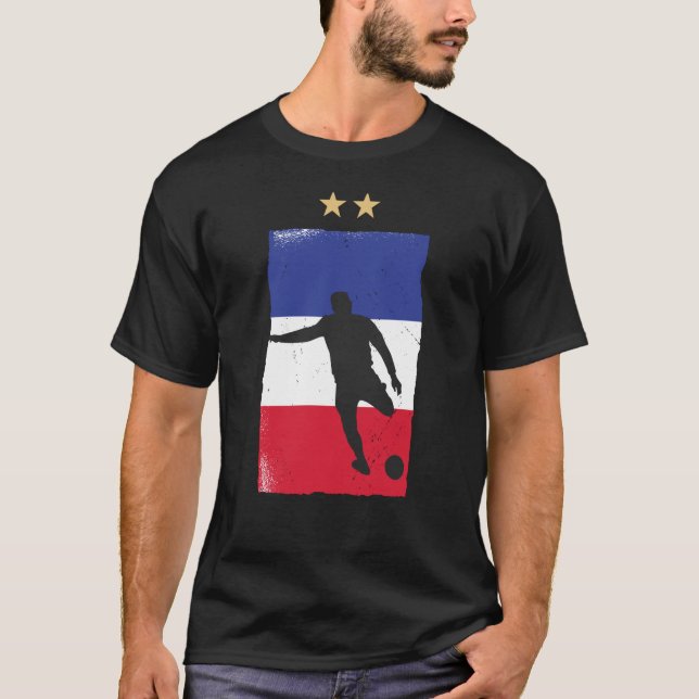 France Soccer Football Fan Shirt French Flag (Front)