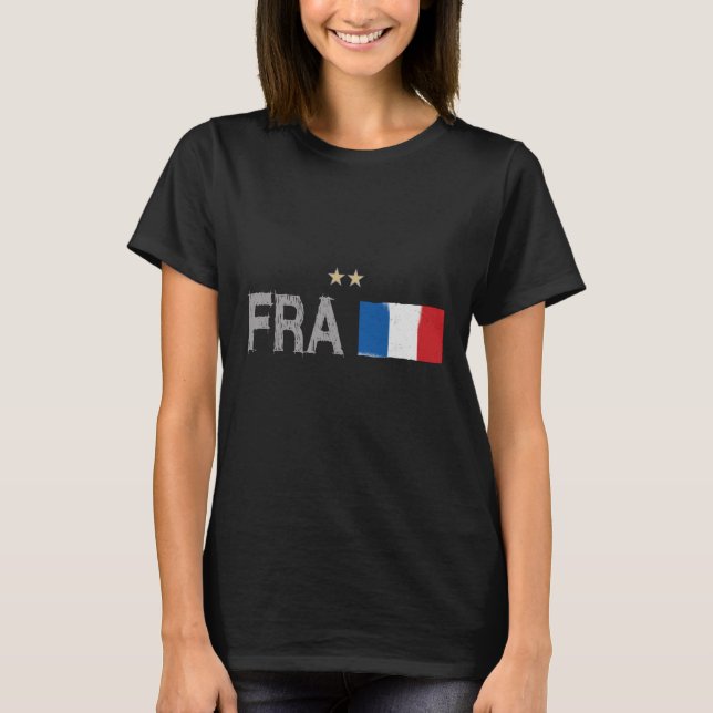 France Soccer Football Fan Shirt French Flag (Front)
