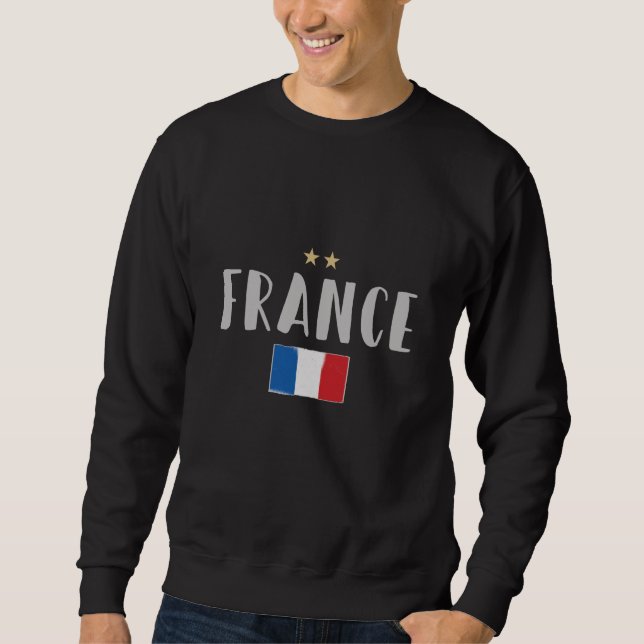 France Soccer Football Fan Shirt French Flag (Front)
