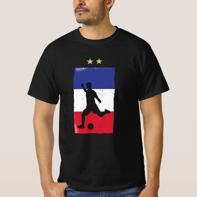 France Soccer Football Fan Shirt French Flag (Front)