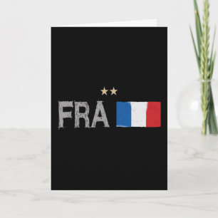 France Soccer Football Fan Shirt French Flag Card