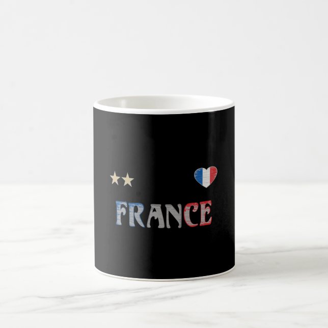 France Soccer Football Fan Shirt French Flag Coffee Mug (Center)