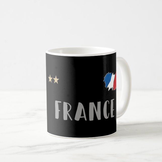 France Soccer Football Fan Shirt French Flag Coffee Mug (Front Right)