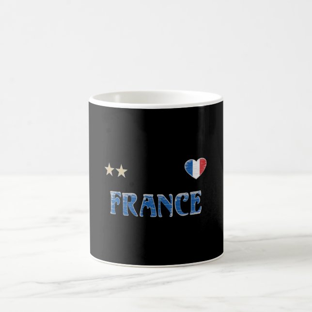 France Soccer Football Fan Shirt French Flag Coffee Mug (Center)