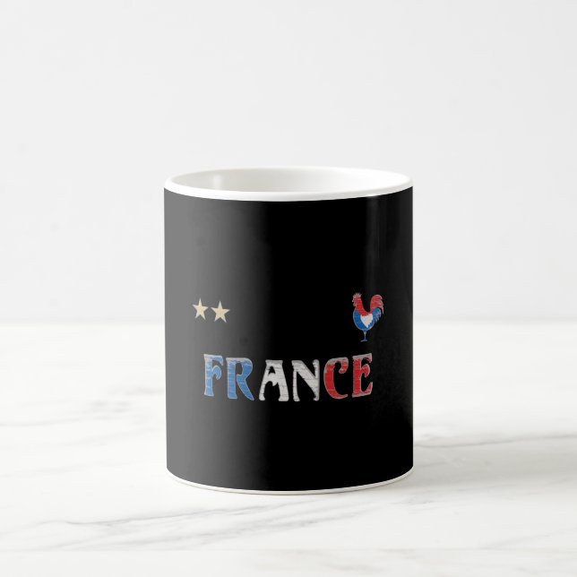 France Soccer Football Fan Shirt French Flag Coffee Mug (Center)