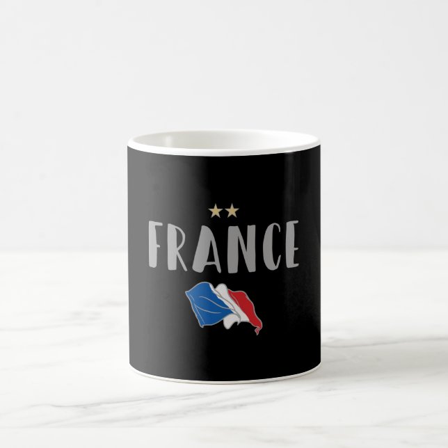 France Soccer Football Fan Shirt French Flag Coffee Mug (Center)