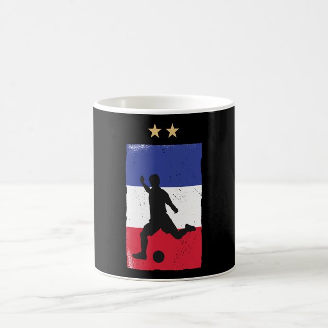 France Soccer Football Fan Shirt French Flag Coffee Mug (Center)