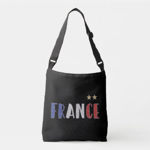 France Soccer Football Fan Shirt French Flag Crossbody Bag