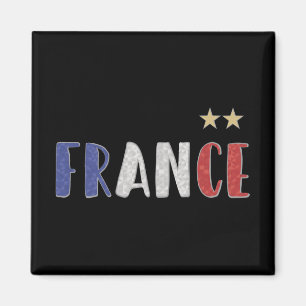 France Soccer Football Fan Shirt French Flag Magnet