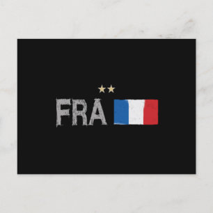 France Soccer Football Fan Shirt French Flag Postcard