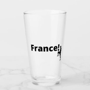 France Soccer Glass