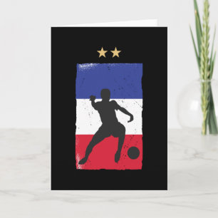 France Soccer Jersey Football Fan French Flag Card