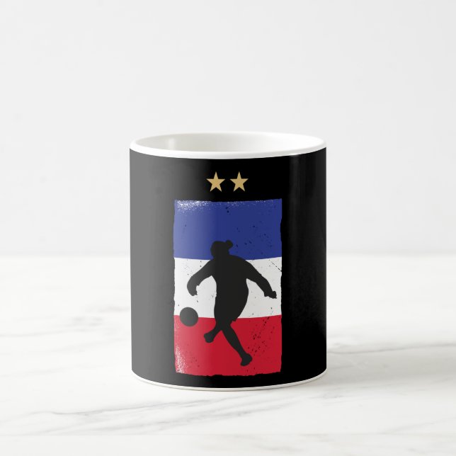 France Soccer Jersey Football Fan French Flag Coffee Mug (Center)