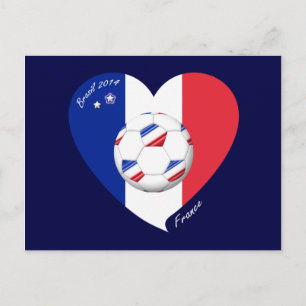 "FRANCE" Soccer Team. 2014 Fútbol de Francia Postcard