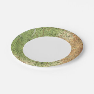 France southwestern section Bordeaux Paper Plate