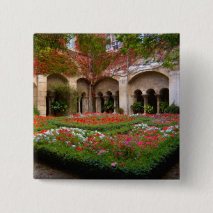 France, St. Remy de Provence, cloisters at 2 15 Cm Square Badge