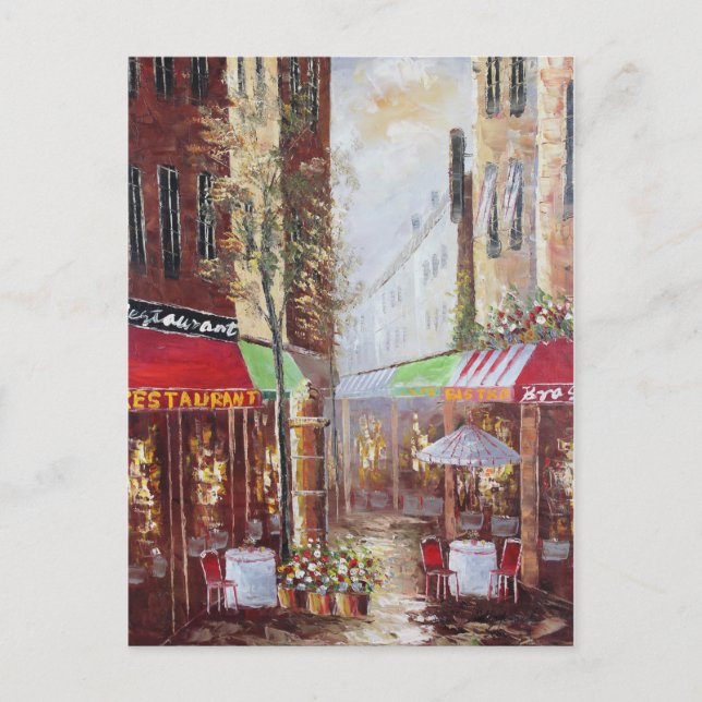 France Streets Postcard (Front)