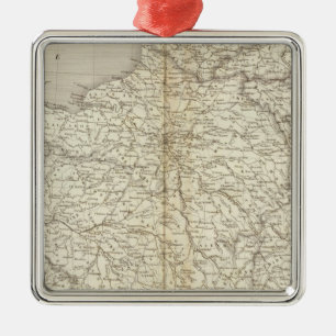France, Switzerland and Belgium Metal Tree Decoration